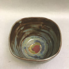 Load image into Gallery viewer, Blue &amp; Brown Pottery Bowl (3x4)
