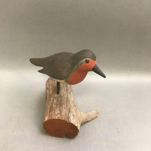 Load image into Gallery viewer, European Robin on Drift Wood Signed JLB 82 (7&quot;)
