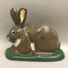 Load image into Gallery viewer, Bunny Rabbit Indoor Cast Iron Doorstop Rustic Brown Painted (8x11)
