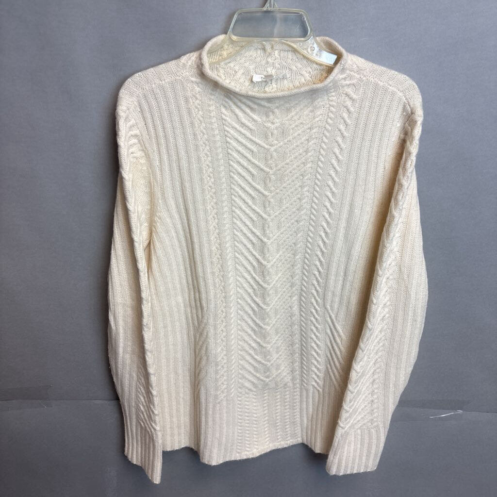 Talbots Oatmeal shops V-Neck Speckled Sweater Size Large