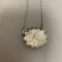 Load image into Gallery viewer, Mooncalf Handmade Faux Turquoise Blossom Cluster Silvertone Necklace (21")
