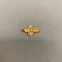 Load image into Gallery viewer, 14K Gold Filled Born Without Sin Catholic Cross 1&quot; Pendant
