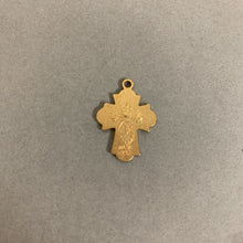 Load image into Gallery viewer, 14K Gold Filled Born Without Sin Catholic Cross 1&quot; Pendant
