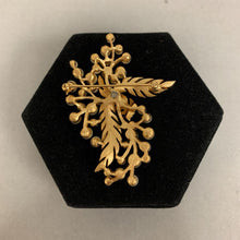 Load image into Gallery viewer, Vintage Crown Trifari Goldtone Faux Pearl Rhinestone Brooch Pin &amp; Clip Earrings Set
