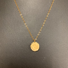 Load image into Gallery viewer, Vintage 12K Gold Filled Carved Bone Rose Necklace (16&quot;)
