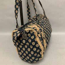 Load image into Gallery viewer, Black &amp; Yellow Print Quilted Shoulder Bag Purse (10x13&quot;)
