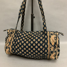 Load image into Gallery viewer, Black &amp; Yellow Print Quilted Shoulder Bag Purse (10x13&quot;)
