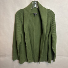 Load image into Gallery viewer, Talbots Viscose Blend Green Open Front Cardigan Size XL
