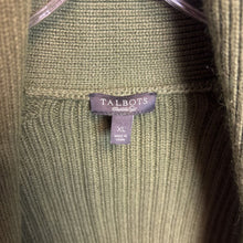 Load image into Gallery viewer, Talbots Viscose Blend Green Open Front Cardigan Size XL
