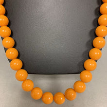 Load image into Gallery viewer, Vintage Butterscotch Bakelite Round Beaded Necklace (30&quot;)
