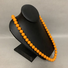 Load image into Gallery viewer, Vintage Butterscotch Bakelite Round Beaded Necklace (30&quot;)
