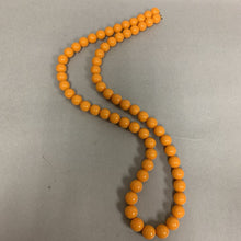 Load image into Gallery viewer, Vintage Butterscotch Bakelite Round Beaded Necklace (30&quot;)
