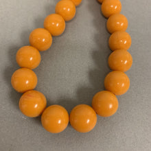 Load image into Gallery viewer, Vintage Butterscotch Bakelite Round Beaded Necklace (30&quot;)
