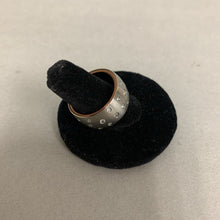 Load image into Gallery viewer, Lumani Brushed Steel Pave CZ Band Ring sz 7
