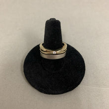 Load image into Gallery viewer, Sterling Gold Plate CZ Stacked Look Ring sz 7.5
