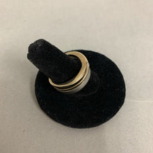 Load image into Gallery viewer, Sterling Gold Plate CZ Stacked Look Ring sz 7.5
