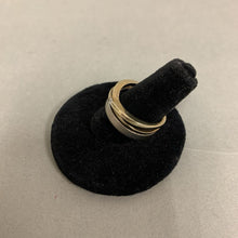 Load image into Gallery viewer, Sterling Gold Plate CZ Stacked Look Ring sz 7.5
