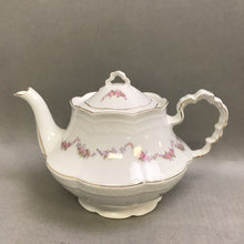 Load image into Gallery viewer, Bavaria White China with Pink Flowers Teapot (5&quot;)
