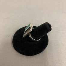 Load image into Gallery viewer, Sterling Turquoise Filigree Setting Ring sz 6.5
