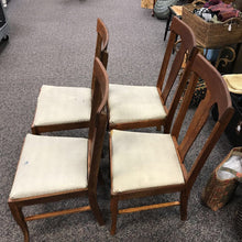 Load image into Gallery viewer, Oak Chair AS IS 4 Available (37x18x18)
