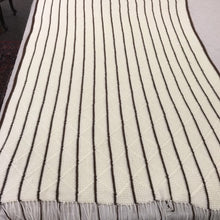 Load image into Gallery viewer, Hand Made Crochet Cream &amp; Brown Blanket (60x48)
