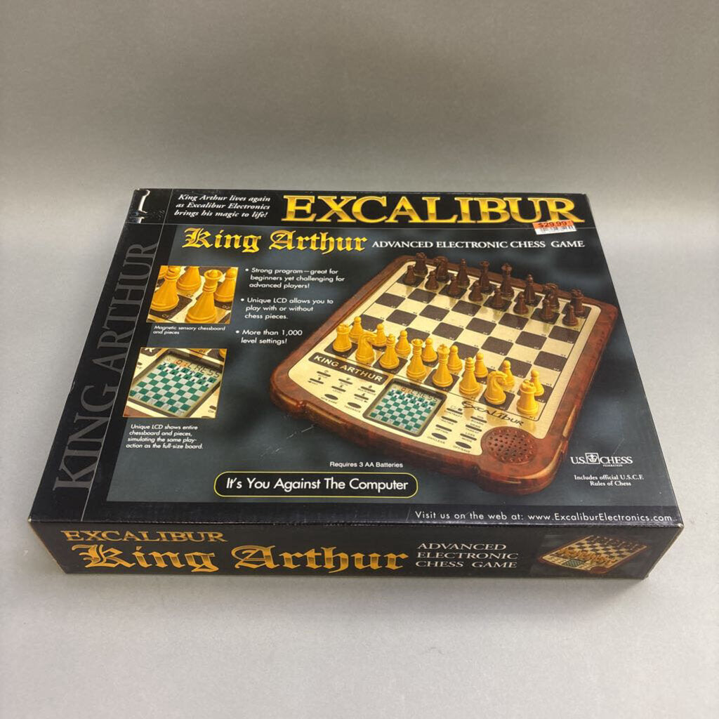 Excalibur King Arthur Advanced Electronic Chess Game (11x14)