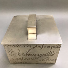 Load image into Gallery viewer, Silver Tone Metal Box with Lid (4x6x6)
