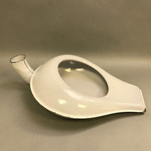 Load image into Gallery viewer, White Enamelware Bed Pan
