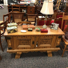 Load image into Gallery viewer, Carved Wood TV Stand (28x52x18)
