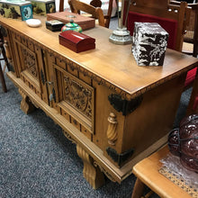 Load image into Gallery viewer, Carved Wood TV Stand (28x52x18)
