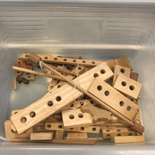 Load image into Gallery viewer, Wooden Toy Train Building Blocks
