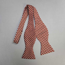 Load image into Gallery viewer, Brooks Brothers Silk Bow Tie; Red Geometric
