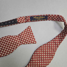 Load image into Gallery viewer, Brooks Brothers Silk Bow Tie; Red Geometric
