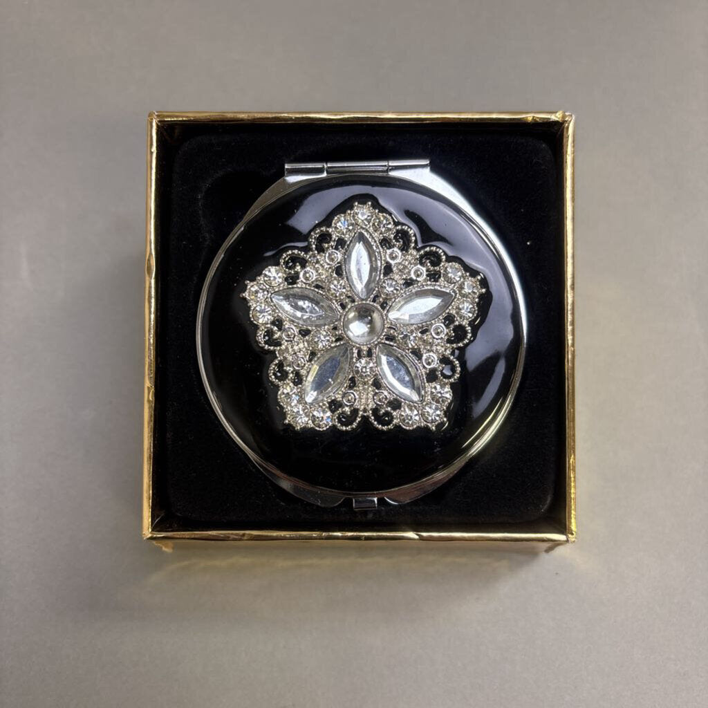 Ladies Embellished Compact Mirror (3x3)