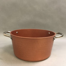 Load image into Gallery viewer, Kitchen Academy Hammered Copper Look Stock Pot (5x10)
