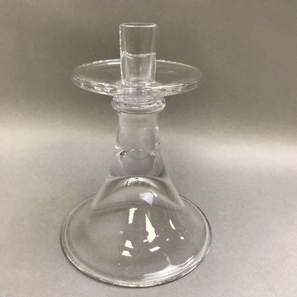Simon Pearce Signed Glass Candlestick (7