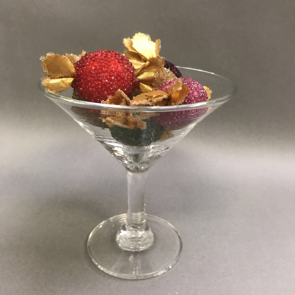 Martini Glass with Beaded Candy (5
