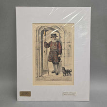 Load image into Gallery viewer, Antique Engraving - A Beefeater at the Tower (13x10.25)
