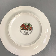 Load image into Gallery viewer, NIB 2 Le Houx Gien France Holly Berry Blue Ribbon Wine Bottle Coaster Plates (5&quot;)
