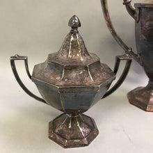 Load image into Gallery viewer, Rogers Heraldic Silverplate Coffee Serving Set: Coffee Pot, Cream, Sugar, &amp; Tray

