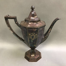 Load image into Gallery viewer, Rogers Heraldic Silverplate Coffee Serving Set: Coffee Pot, Cream, Sugar, &amp; Tray

