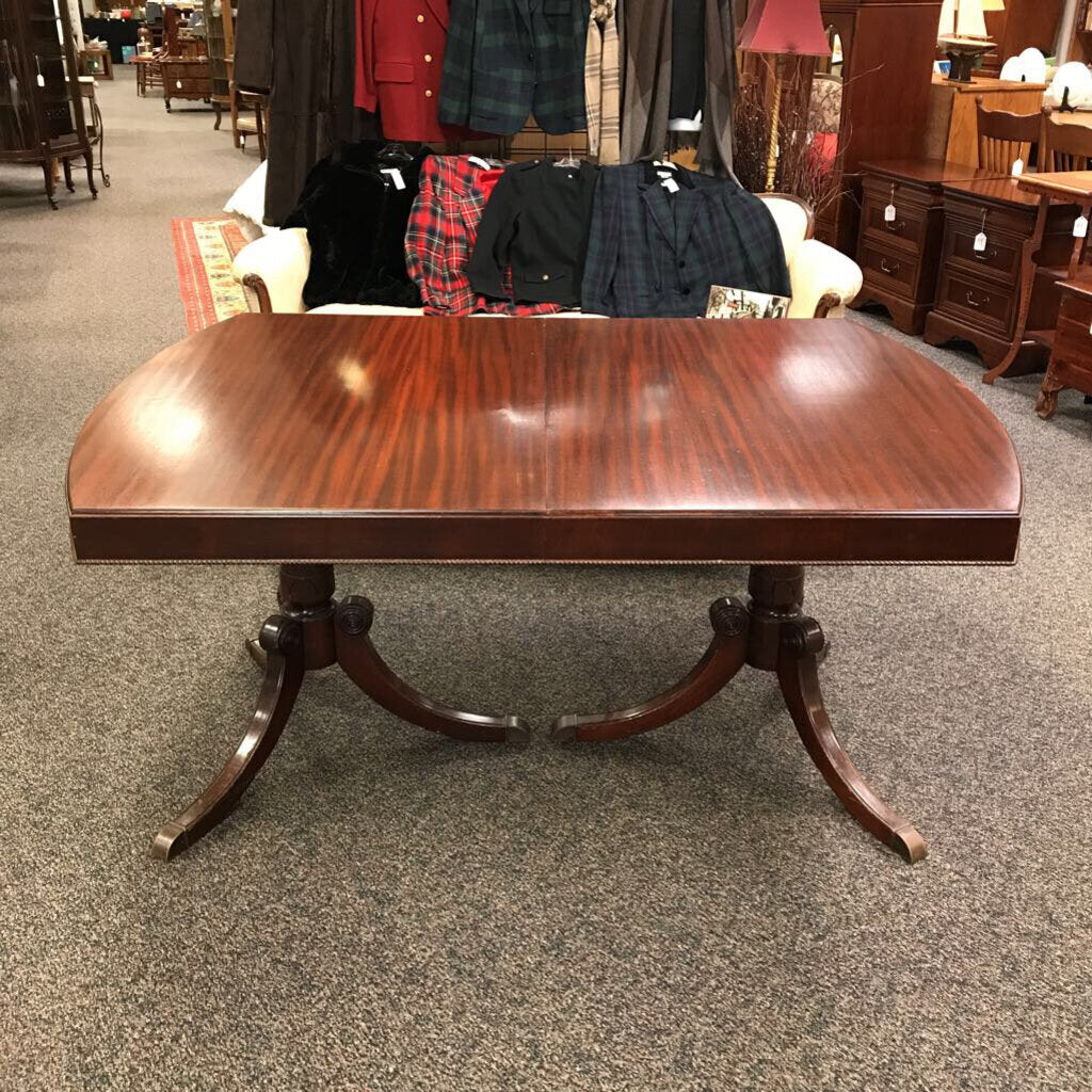 Mahogany Table w/2 12