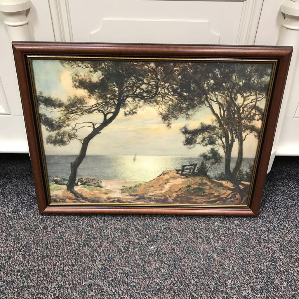 Hampling Framed Lake Print (26x34)