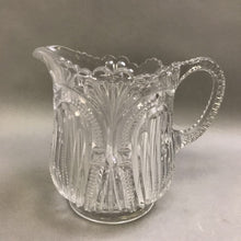 Load image into Gallery viewer, Antique EAPG Glass Pitcher Admiral Bryce Higbee Ribbed (7&quot;)
