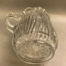 Load image into Gallery viewer, Antique EAPG Glass Pitcher Admiral Bryce Higbee Ribbed (7&quot;)
