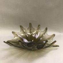 Load image into Gallery viewer, MCM Smokey Glass Sculpture Centerpiece Bow (5x12x8)
