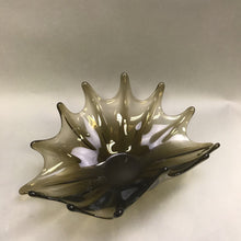 Load image into Gallery viewer, MCM Smokey Glass Sculpture Centerpiece Bow (5x12x8)
