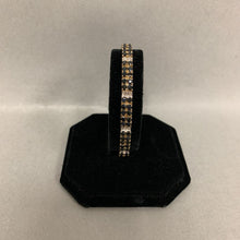 Load image into Gallery viewer, Ross Simons Sterling Gold Vermeil Sapphire Diamond Tennis Bracelet (7.25&quot;)
