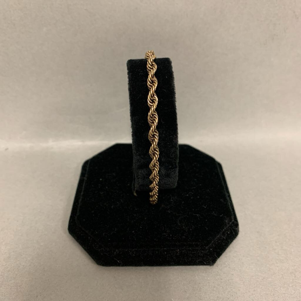 Rare Vintage Tiffany & Co 14K Gold Twist Chain 8