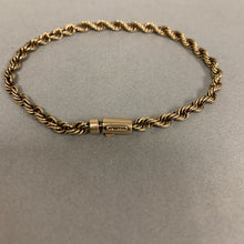 Load image into Gallery viewer, Rare Vintage Tiffany &amp; Co 14K Gold Twist Chain 8&quot; Bracelet (10.6g)
